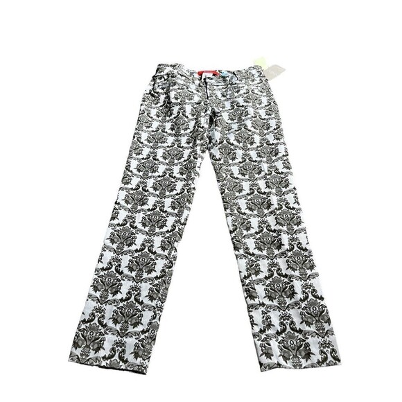 NWT Anthropologie Cartonnier Pants Charlie Ankle Siz 2 Brocade Jacquard Trousers - Picture 1 of 12